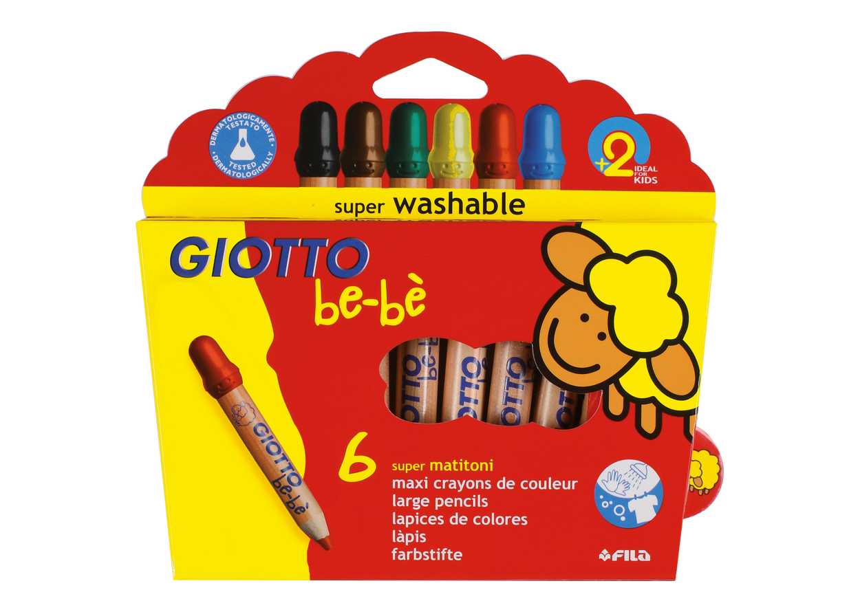 SUPERMATITONE GIOTTO BEBE SCATOLA 6 COLORI