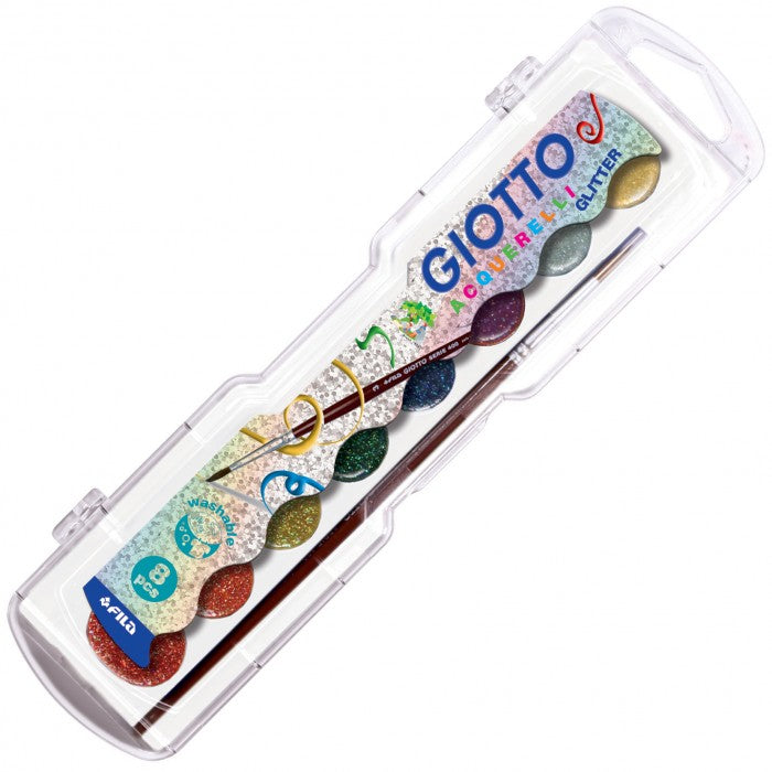 ACQUERELLI GLITTER GIOTTO SCAT.8pz