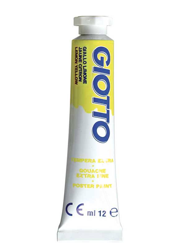 N.03 GIOTTO TEMPERA TUBO  GIALLO LIMONE 4 ML.