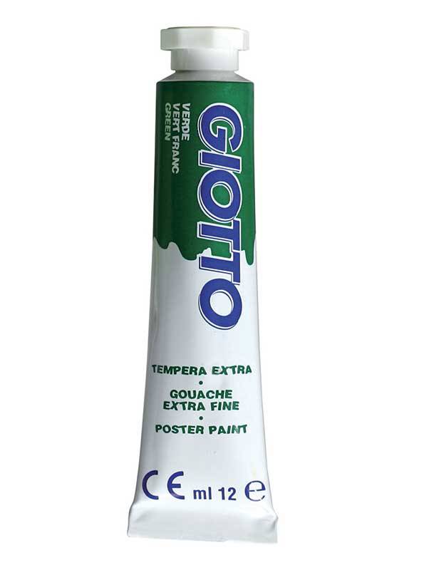N.12 GIOTTO TEMPERA TUBO  VERDE 4 ML.