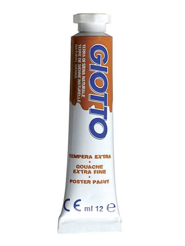N.20 GIOTTO TEMPERA TUBO TERRA DI SIENA NATURALE 4 ML.