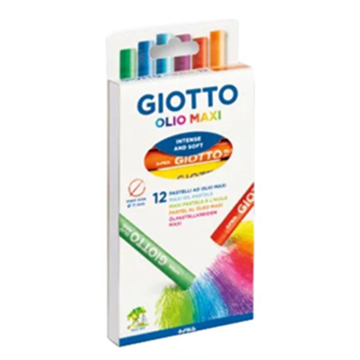 PASTELLO OLIO GIOTTO MAXI SCATOLA 12 COLORI