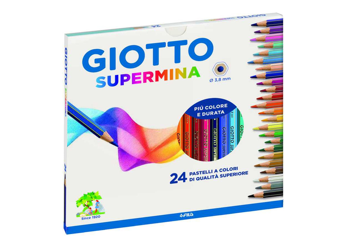 PASTELLO GIOTTO SUPERMINA SCATOLA 24 COLORI