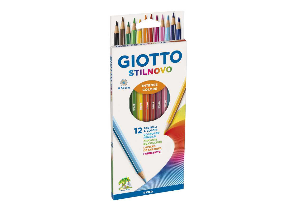 PASTELLO GIOTTO STILNOVO SCATOLA 12 COLORI