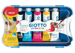 TEMPERA GIOTTO TUBO 7 ML. 21 SCATOLA 5 COLORI