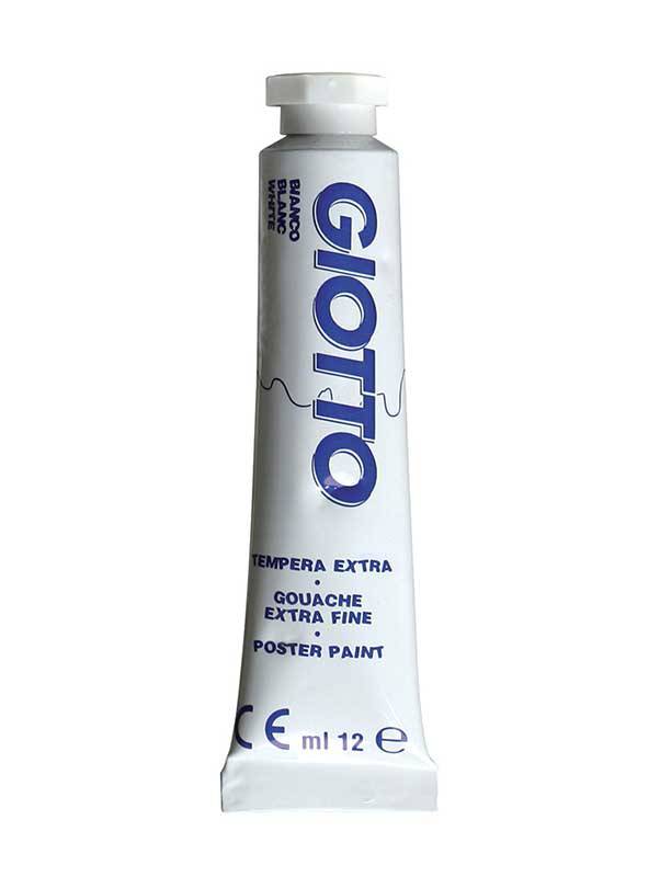 N.01 GIOTTO TEMPERA TUBO   BIANCO 4 ML.