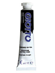 N.24 GIOTTO TEMPERA TUBO  NERO 4 ML.