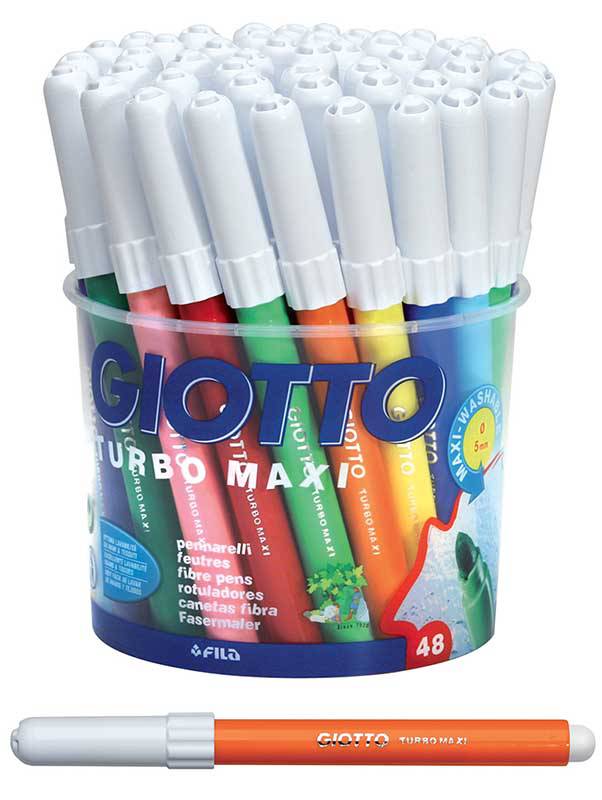 GIOTTO PENNARELLO TURBO MAXI BARATTOLO 48 COLORI