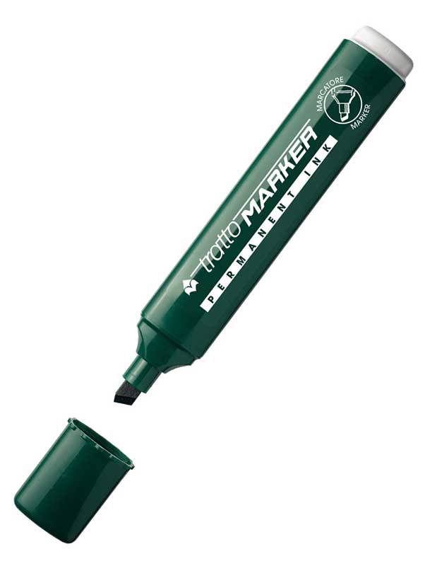 PENNARELLO FILA TRATTO MARKER SCALPELLO VERDE