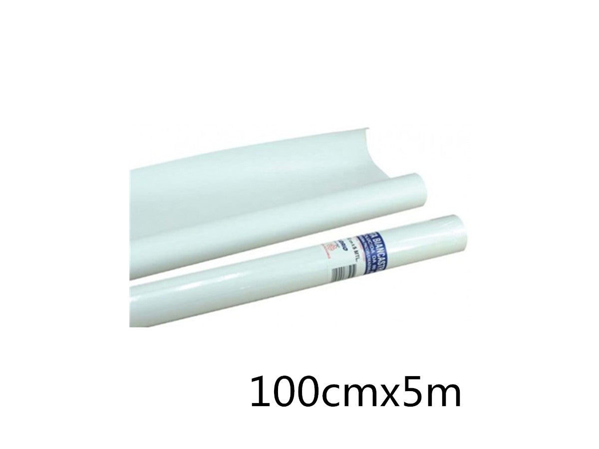 ROTOLO CARTA 100X5 BIANCASTRA DA 80GR.