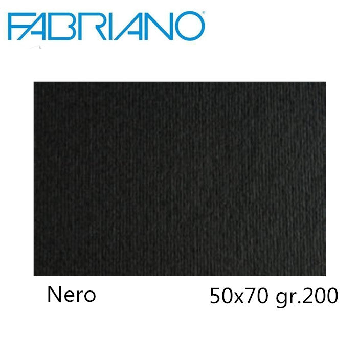 CARTONCINO COLORE GR.200 50X70 NERO