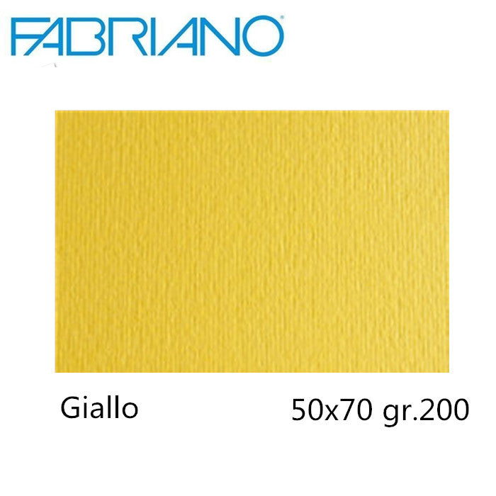 CARTONCINO COLORE GR.200 50X70 GIALLO