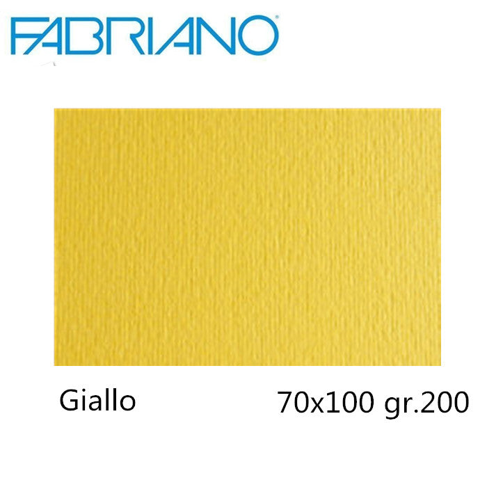 CARTONCINO COLORE GR.200 70X100 GIALLO