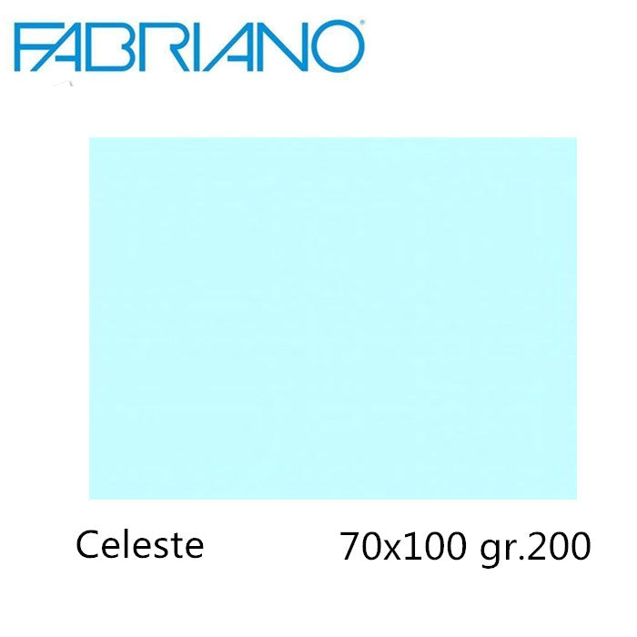 CARTONCINO COLORE GR.200 70X100 CELESTE