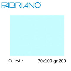 CARTONCINO COLORE GR.200 70X100 CELESTE