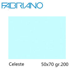 CARTONCINO COLORE GR.200 50X70 CELESTE