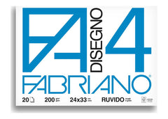 BLOCCO FABRIANO F4 24X33 FG.20 RUVIDO