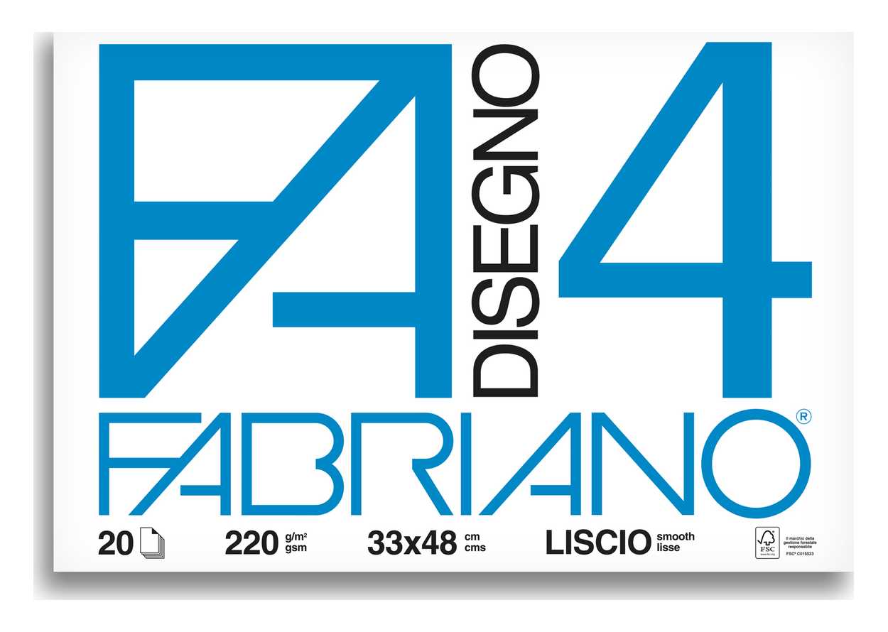 BLOCCO FABRIANO 797 F4 33X48 FG.20 LISCIO