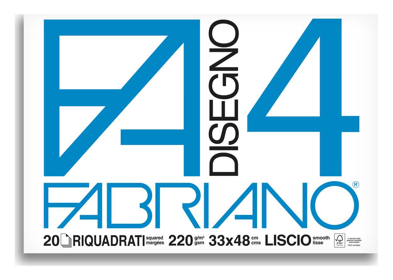 BLOCCO FABRIANO 1797 - F4 33X48 FG.20 SQUADRATO