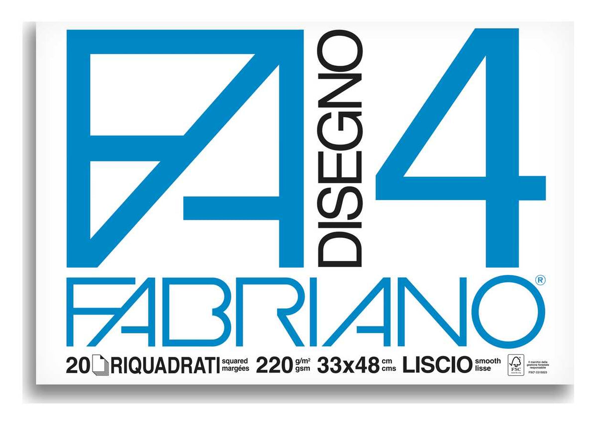 BLOCCO FABRIANO 1797 - F4 33X48 FG.20 SQUADRATO