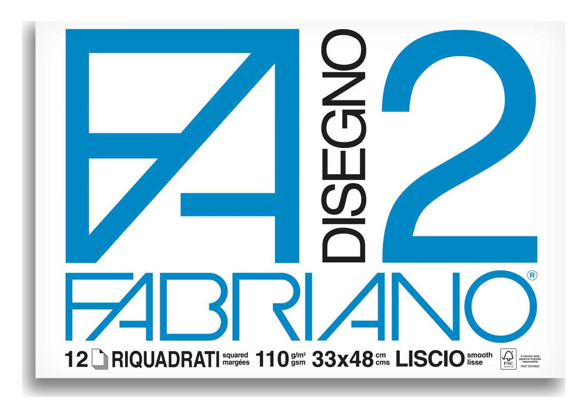 BLOCCO FABRIANO 1534 - F2 33X48 FG.12 SQUADRATO