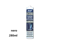 SILCOFLEX 470 NERO ACETICO CARTUCCIA DA 280ML