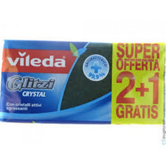 VILEDA GLITZI CRYSTAL FIBRA VERDE 2+1