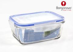 CONTENITORE IN VETRO 17,5X13CM RETT W/ COP