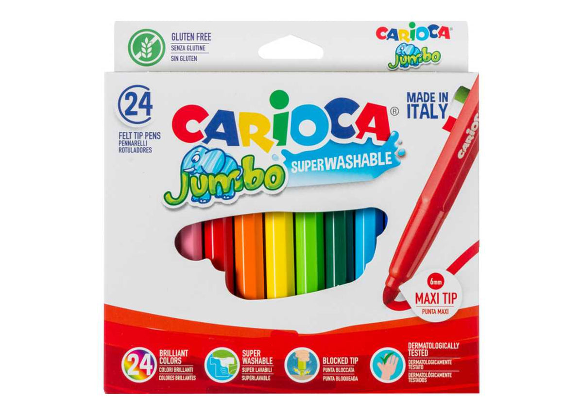 CARIOCA PENNARELLO JUMBO SCATOLA 24 COLORI