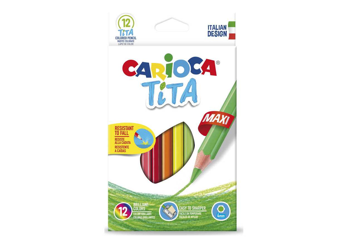 CARIOCA PASTELLO TITA MAXI SCATOLA 12 COLORI 42789