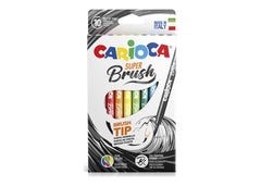 CARIOCA PENNARELLO  BRUSH SCATOLA 10 COLORI