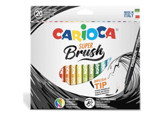 CARIOCA PENNARELLO BRUSH SCATOLA 20 COLORI 42968