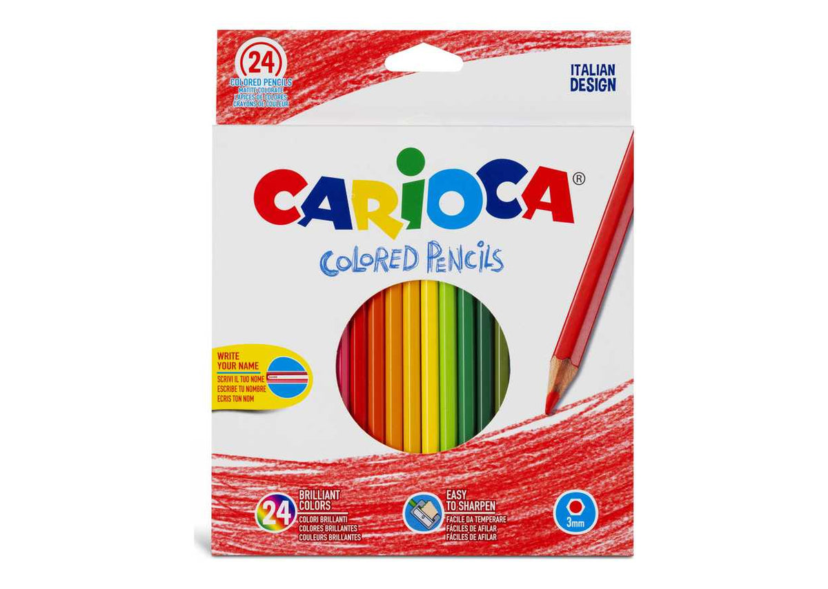 PASTELLO CARIOCA ESAGONALE SCATOLA 24 COL.