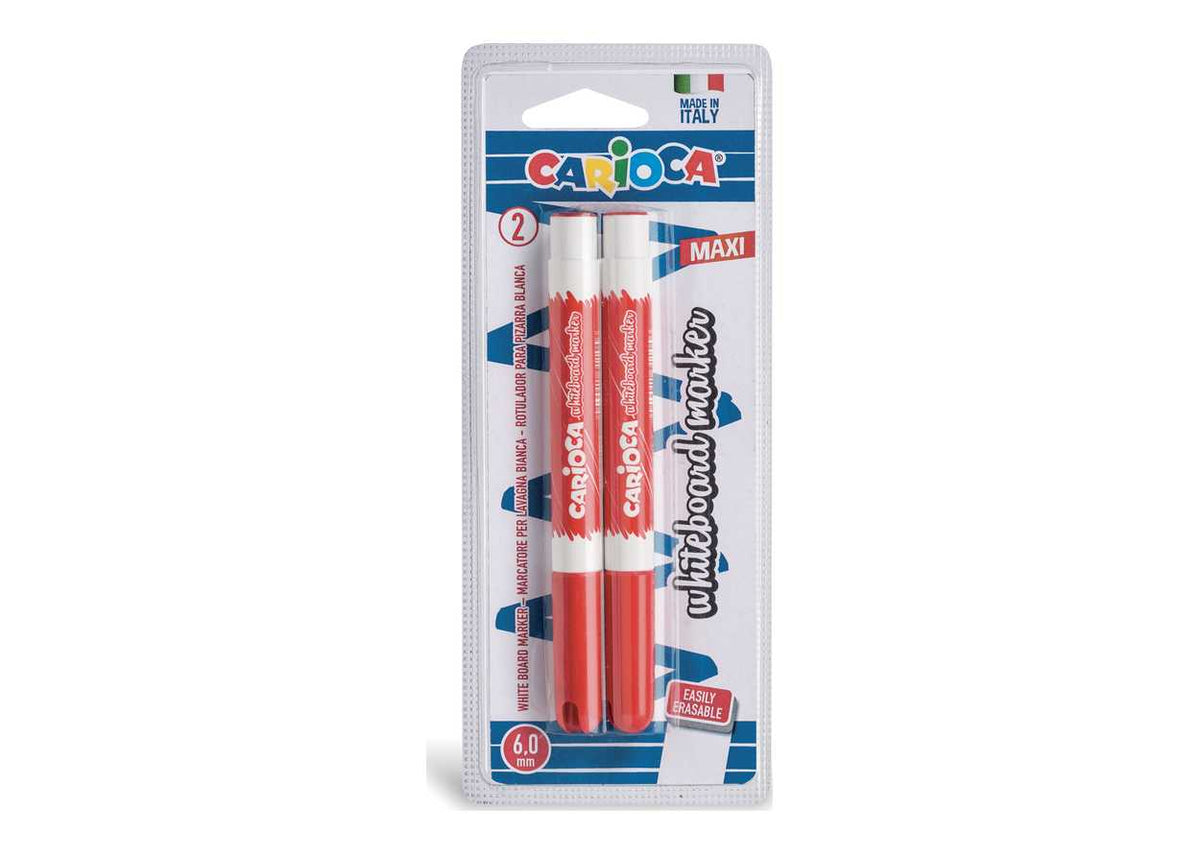 CARIOCA BL. PENNARELLI LAVAGNE PZ. 2 ROSSO 42760/03