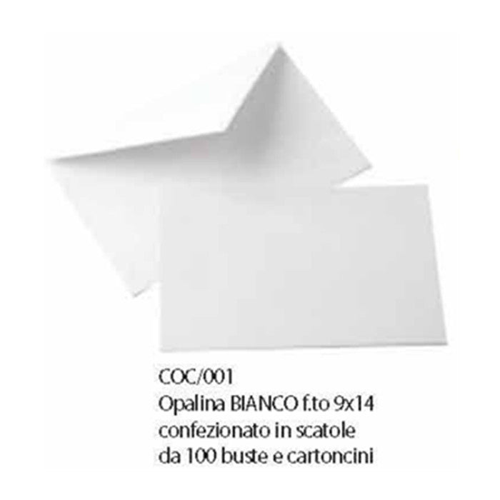 OPALINA 9X14CM 100PZ BIANCO