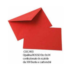 OPALINA 9X14 100PZ ROSSO