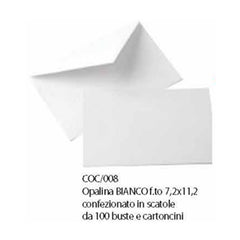CONF.OPALINA 7,2X11,2 BIANCO 100PZ