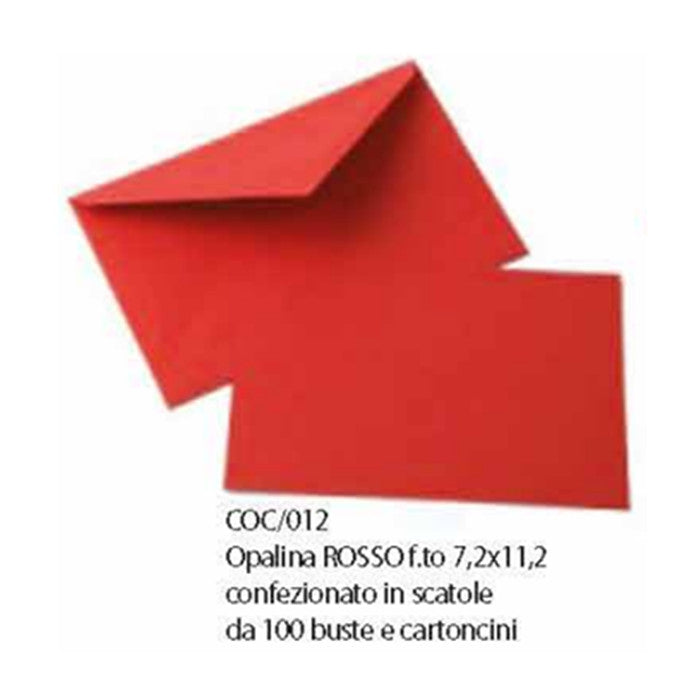 CONF.OPALINA 7,2X11,2 ROSSO 100PZ