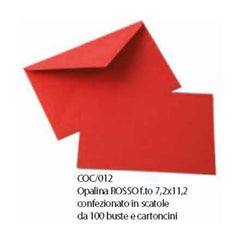 CONF.OPALINA 7,2X11,2 ROSSO 100PZ