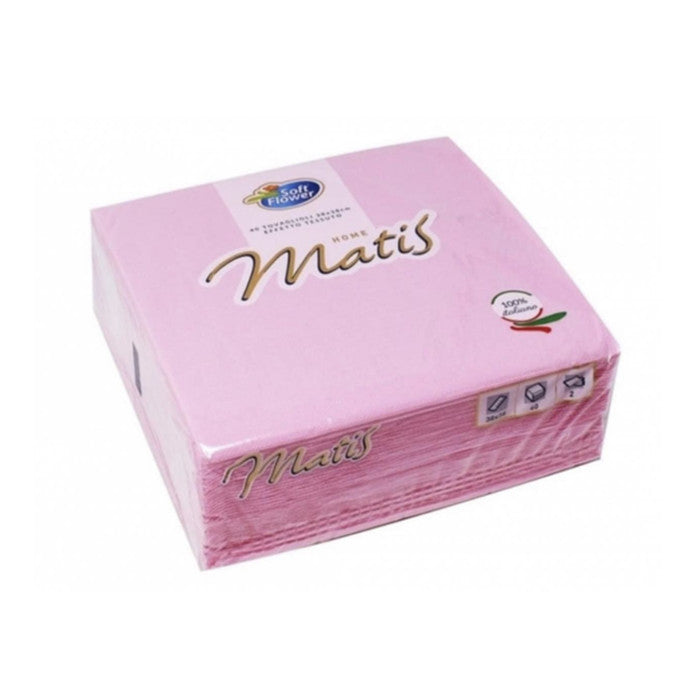 TOVAGLIOLI 2V 33*33 30PZ MATIS ROSA PASTELLO