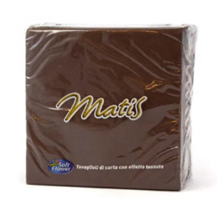 TOVAGLIOLI 2V 33*33 30PZ MATIS CIOCCOLATO 36/CT