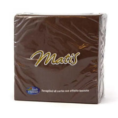 TOVAGLIOLI 2V 33*33 30PZ MATIS CIOCCOLATO 36/CT