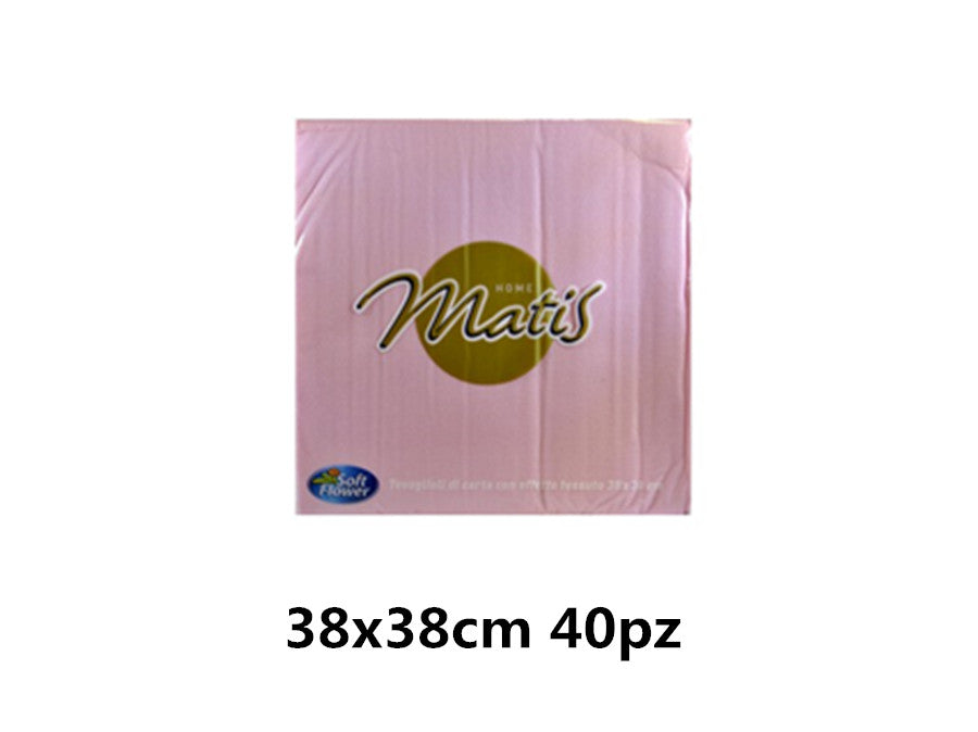 TOVAGLIOLI MATIS 38X38 40PZ ROSA 36/CT