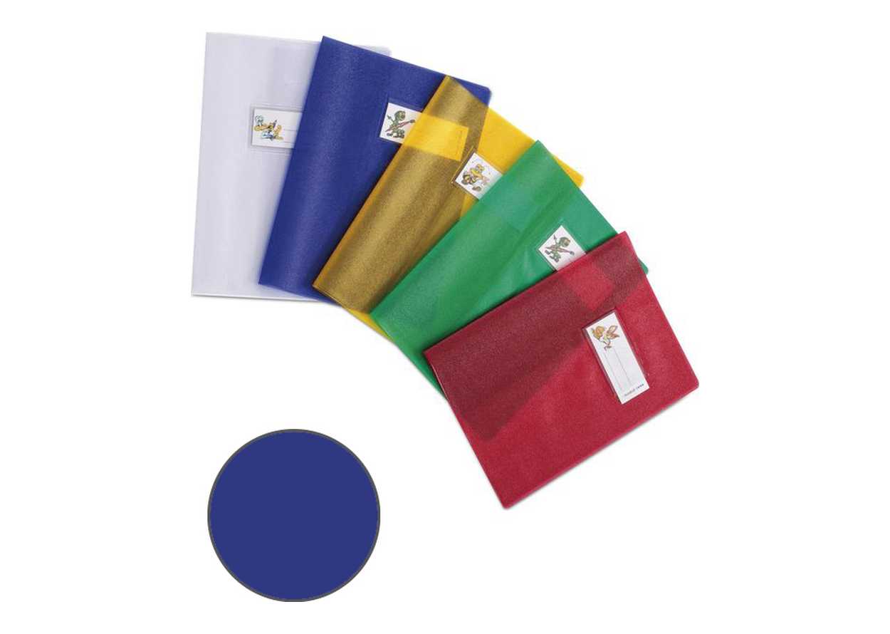 COPRIQUADERNO ALETTE EMISILK (C-6) ETICHETTA BLU