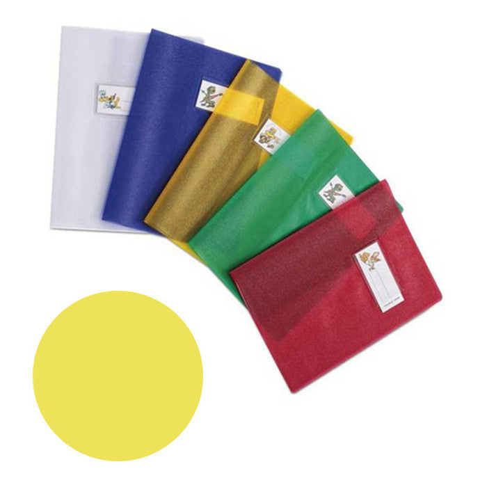 COPRIQUADERNO ALETTE EMISILK (C-6) ETICHETTA GIALLO