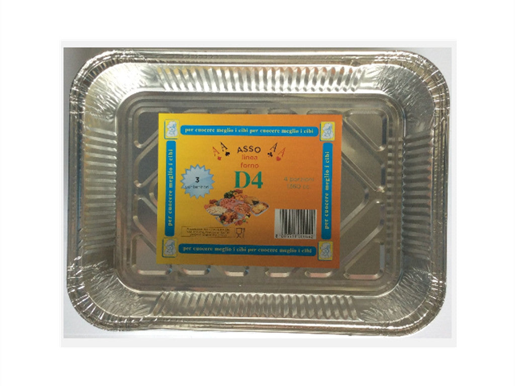 D4 CONTENITORI DA 4 PORZIONE 1360CC. 3PZ 48/CT