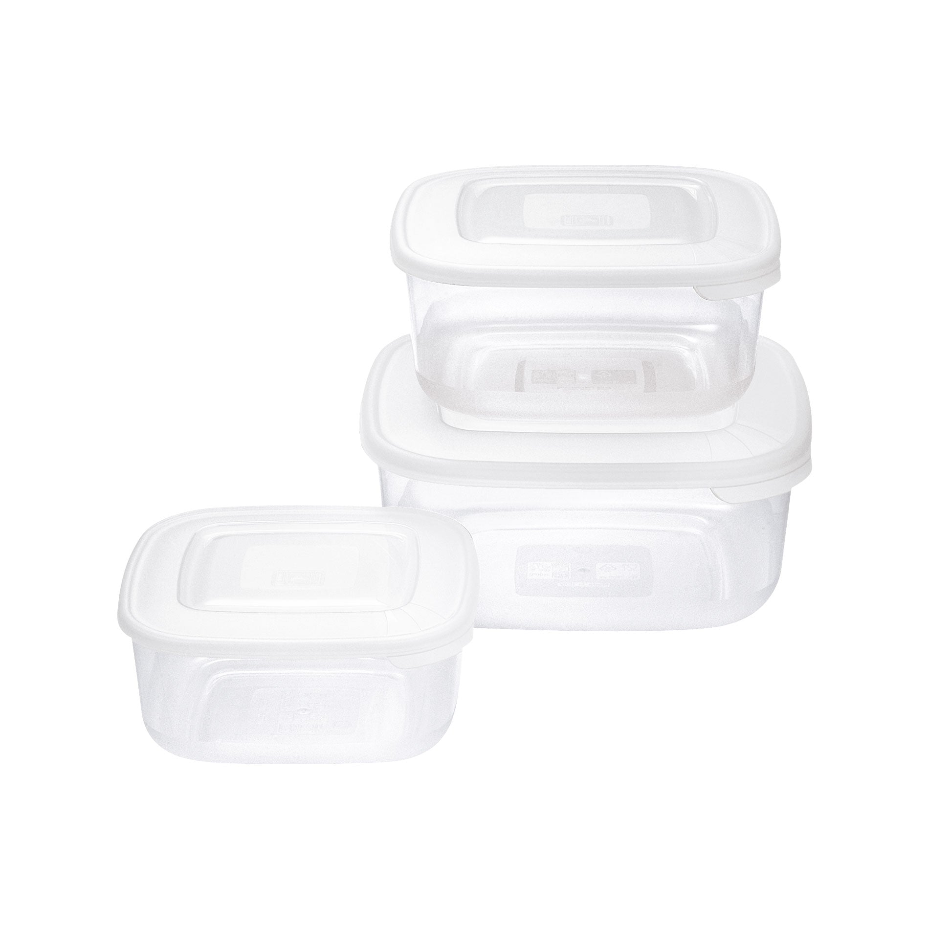 SET 3 FRIGO BOX QUADRATI 2,5/1,5/0,95L