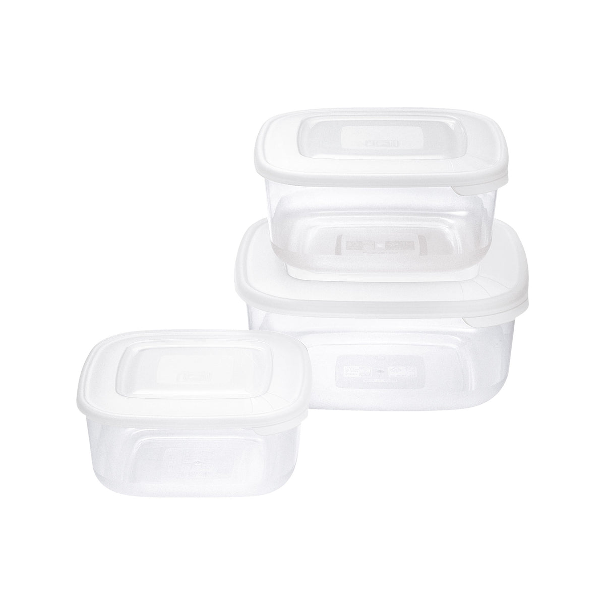 SET 3 FRIGO BOX QUADRATI 2,5/1,5/0,95L