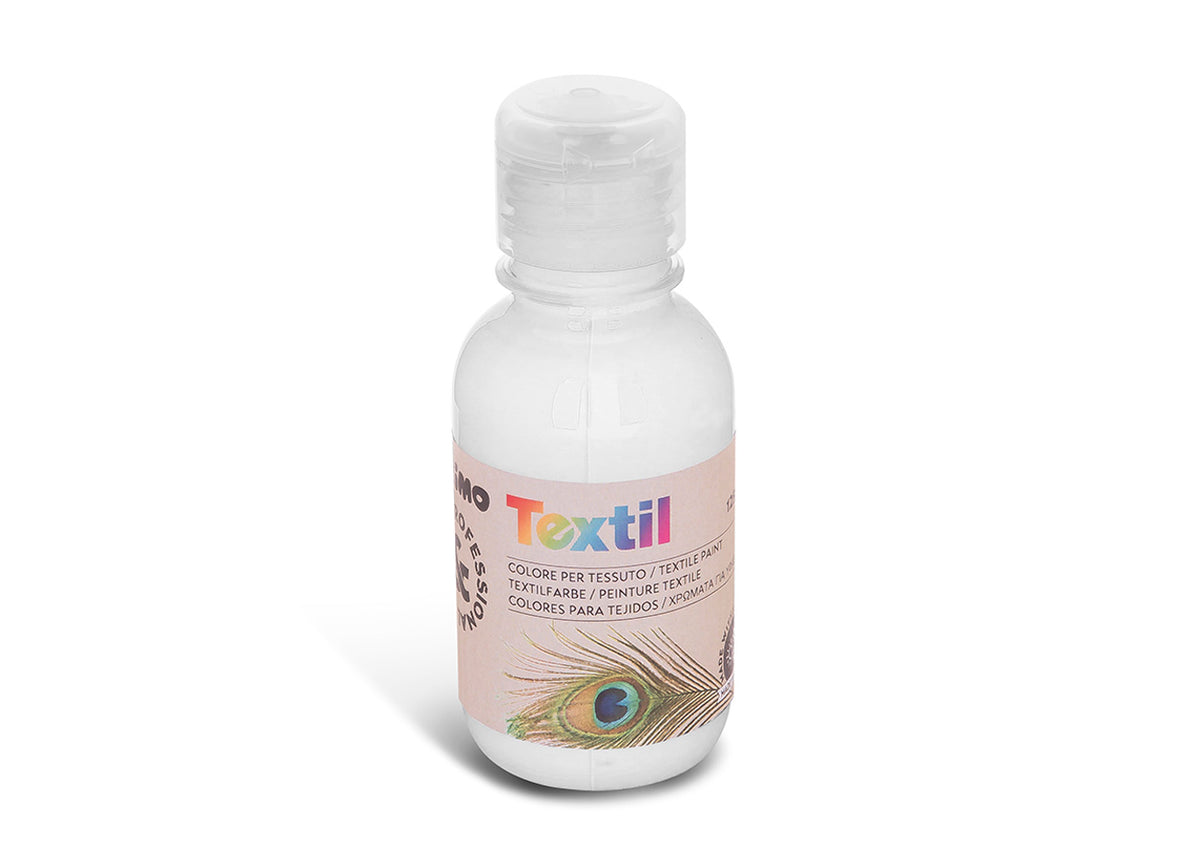 colore per tessuto da 125 ml, colore bianco 100