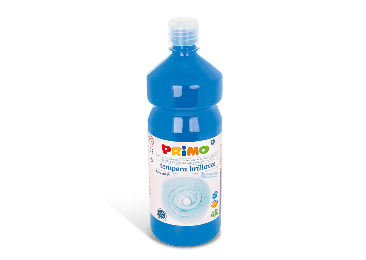 PRIMO FLACONE TEMPERA  BRILLANTE ML.1000 CIANO  501
